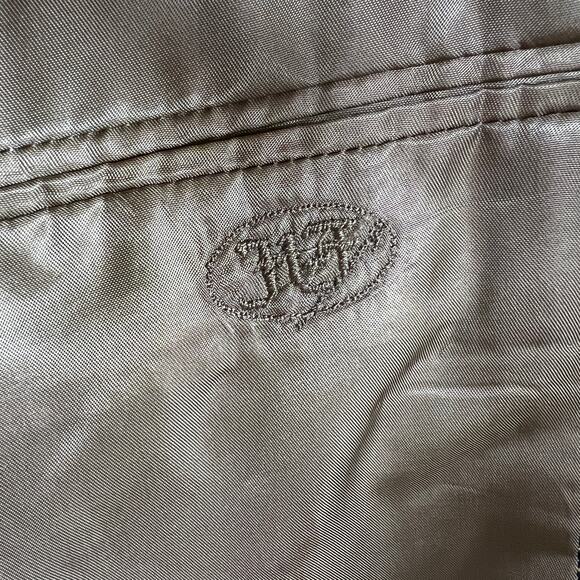 Hickey Freeman Silk and Wool Blazer Men's 40R Tan and Black Houndstooth - Picture 9 of 9